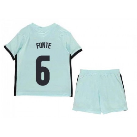 Fußballtrikots Portugal Jose Fonte 6 Kinder Auswärts Trikotsatz Euro 2020